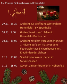 1. Advent